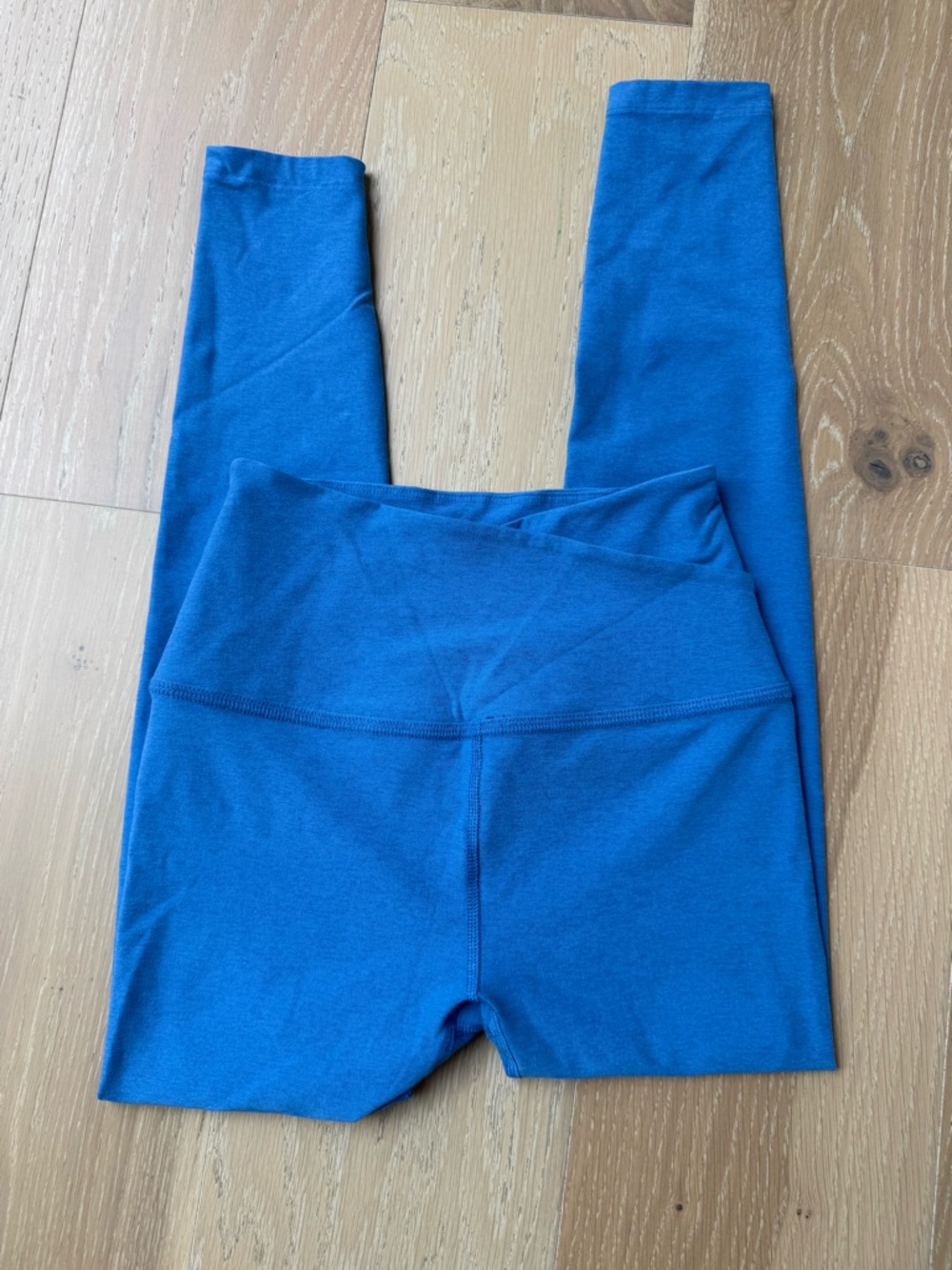 Beyond Yoga blue spacedye At Your Leisure High Waisted Midi leggings